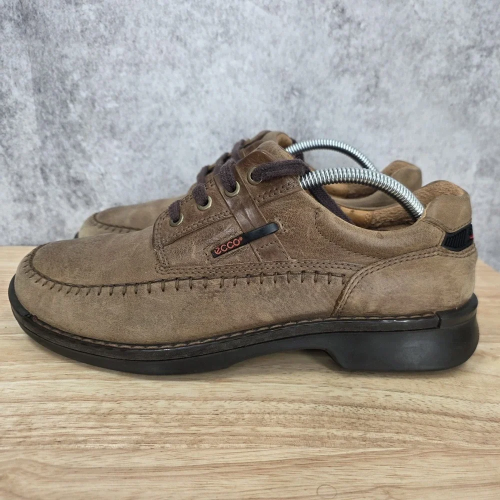 Ecco Fusion II Oxford Shoes Mens 42 US 8   Brown Nubuck‎ Leather Comfort